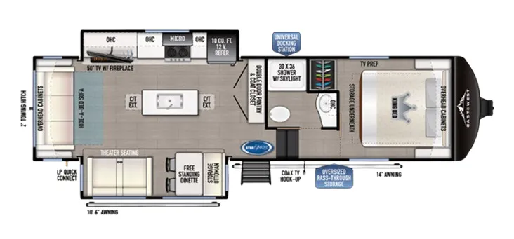 East to West Blackthorn 28RL floor plan