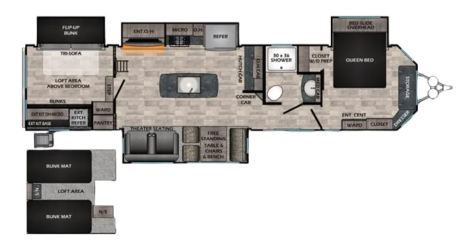CrossRoads Hampton 364MBL floor plan