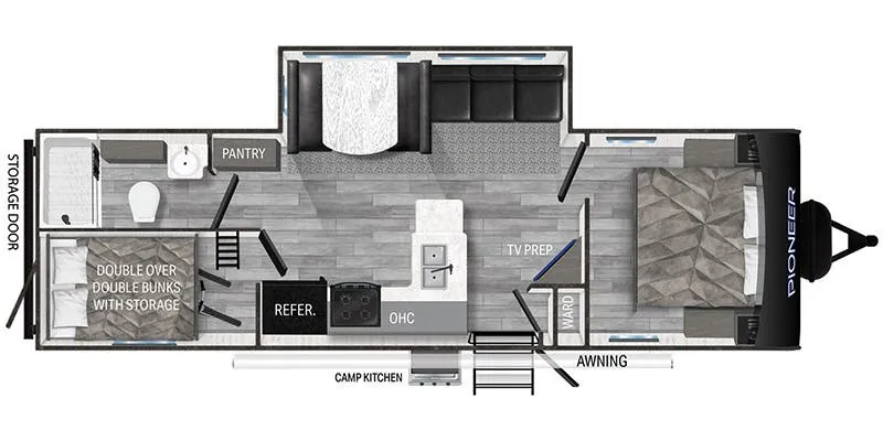 Heartland Pioneer PI BH 281 floor plan