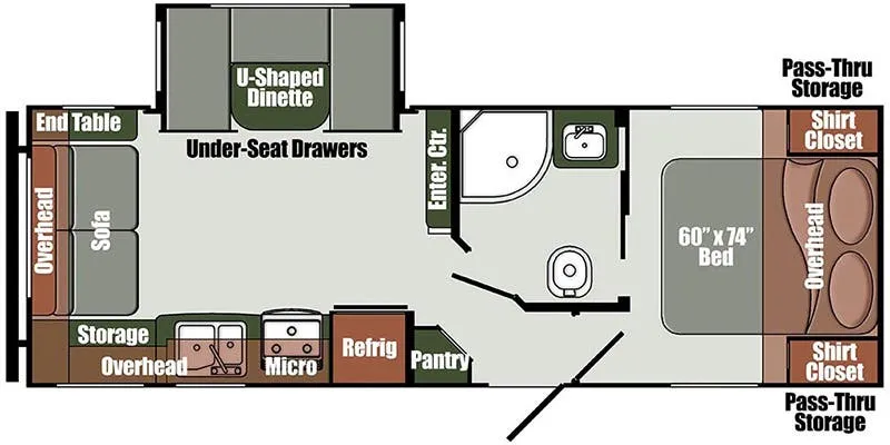 Gulf Stream Gulf Breeze LE 25RLD floor plan