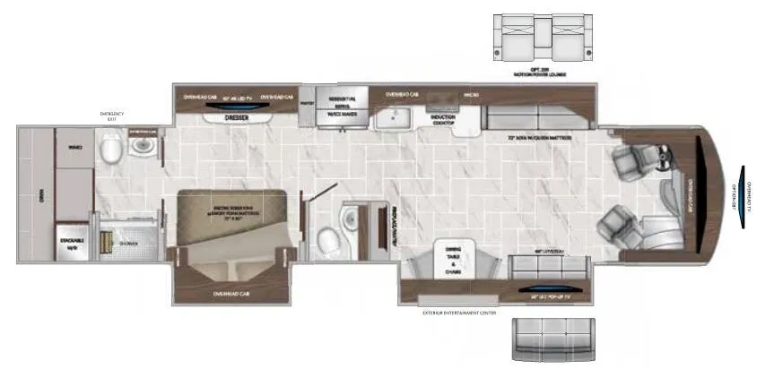 American Coach American Tradition 42Q floor plan