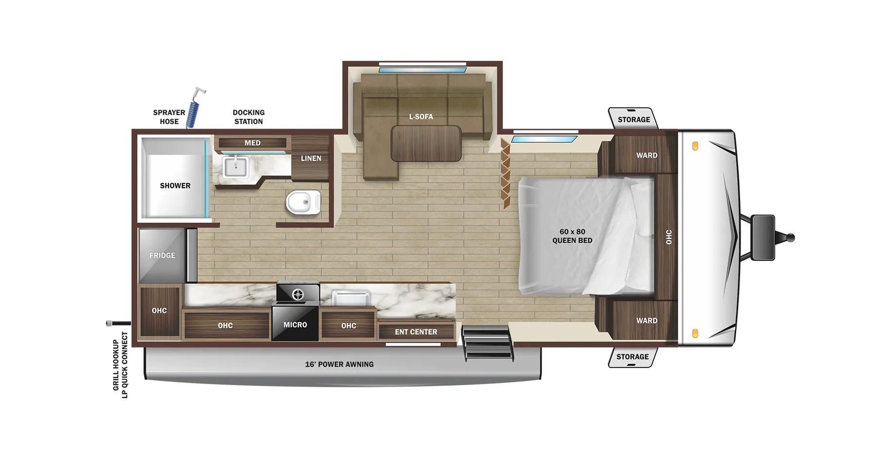 Starcraft Super Lite 189RG floor plan