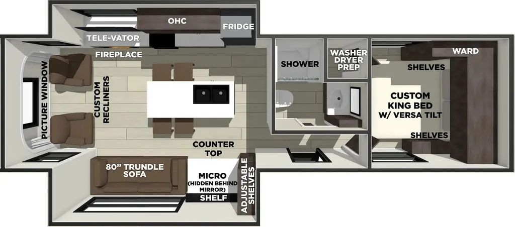 2026 Forest River Wildwood 270ZEN floor plan