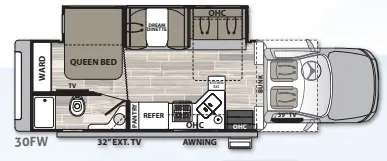 2020 Dynamax Isata 30FW - Floor plan