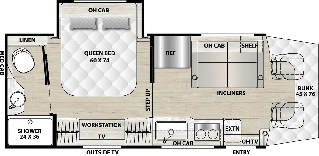 2025 Coachmen Prism Elite 26RB floor plan