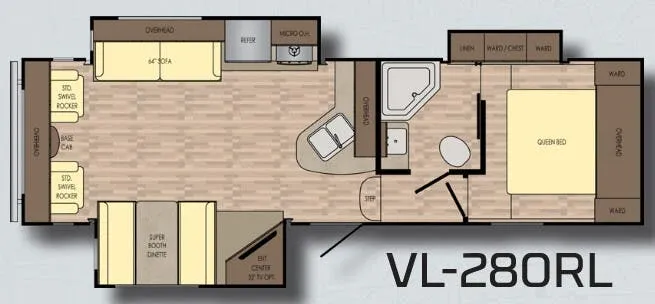 CrossRoads Volante 280RL floor plan