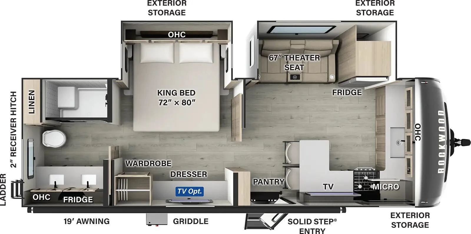 Forest River Rockwood Signature 8263MBR floor plan