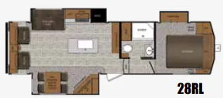 Prime Time Crusader Lite 28RL floor plan