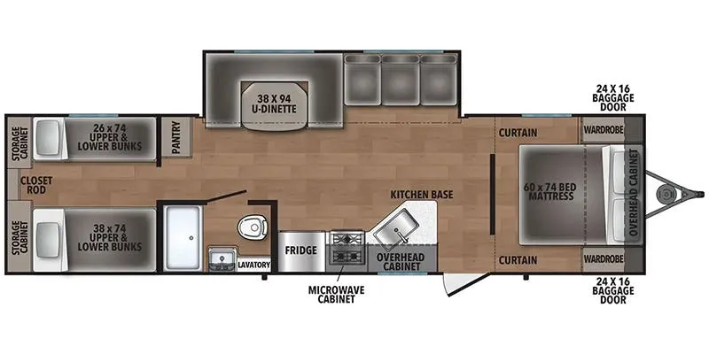 Shasta I-5 530QB floor plan