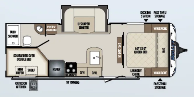 Keystone Bullet 243BHSWE floor plan