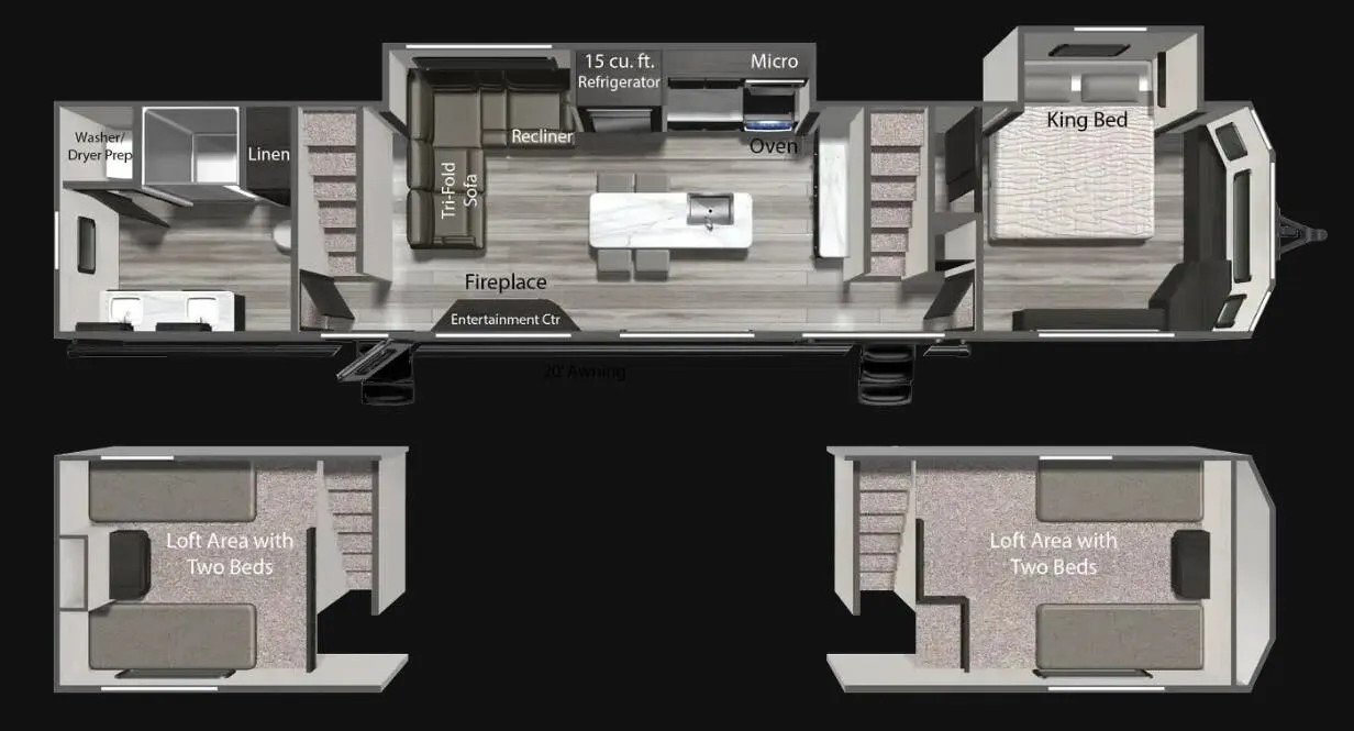 Dutchmen Aspen Trail 421LOFT floor plan