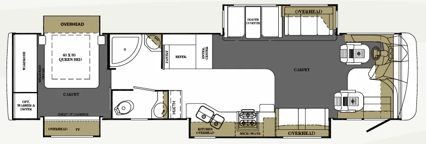 Forest River Berkshire 390QS floor plan