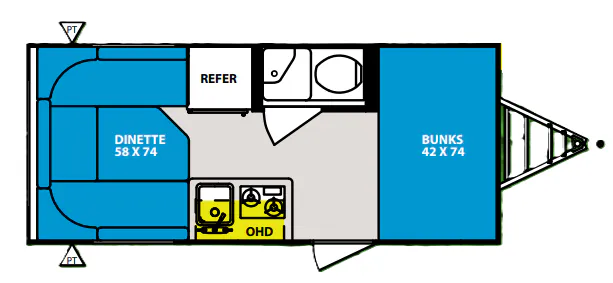 Forest River R-Pod RP-172 floor plan
