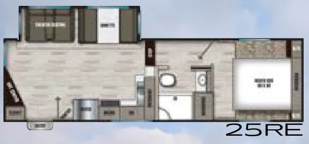 Shasta Phoenix Lite 25RE floor plan