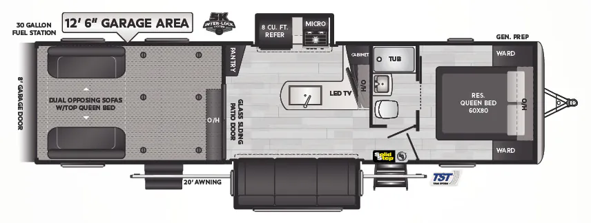Keystone Impact 330 floor plan