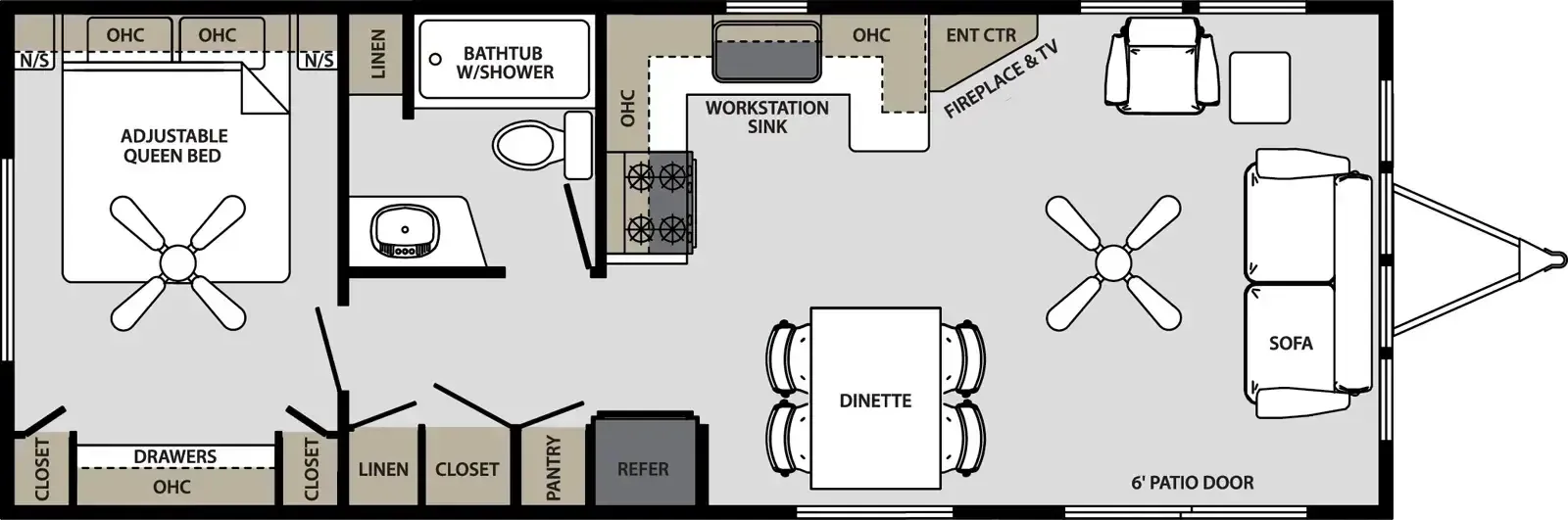 Forest River Quailridge Premier Canada 38FLA-C-P floor plan
