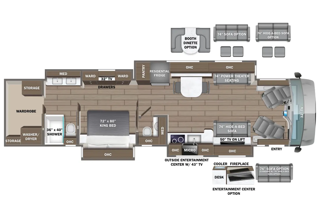 Entegra Coach Anthem 44D floor plan