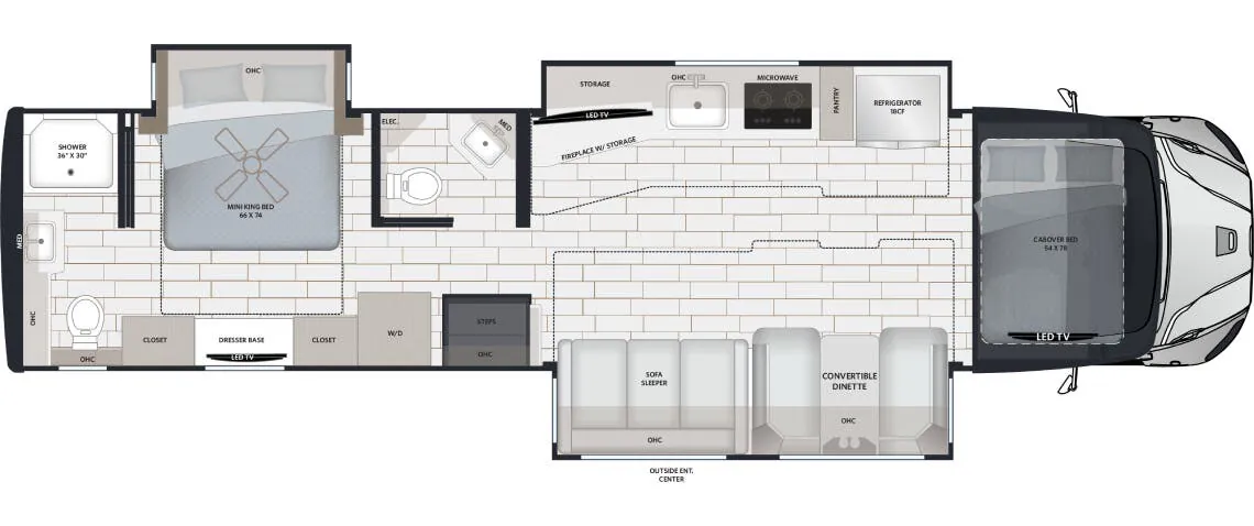 Renegade RV Verona LE 40LRB floor plan