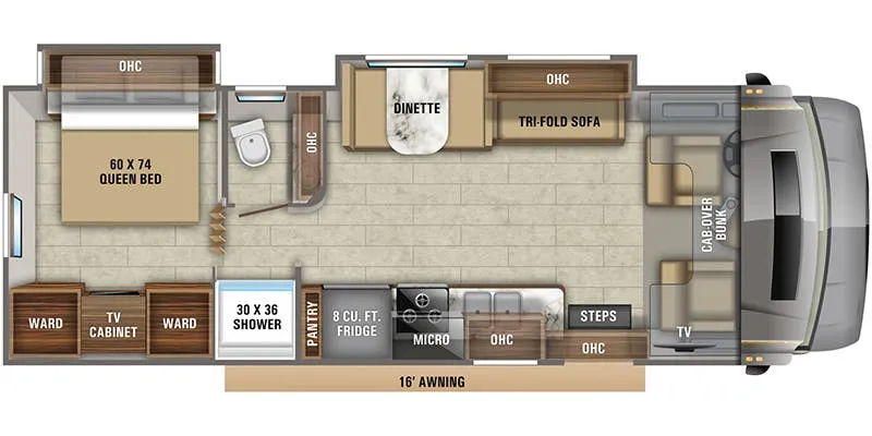 Jayco Greyhawk Prestige MVPÂ 29.00 floor plan