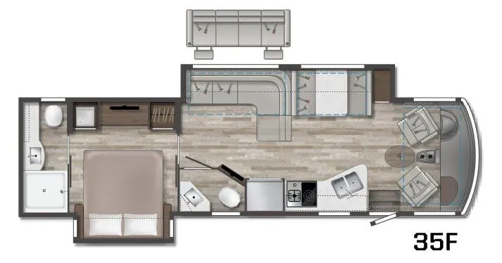 Winnebago Adventurer 35F floor plan
