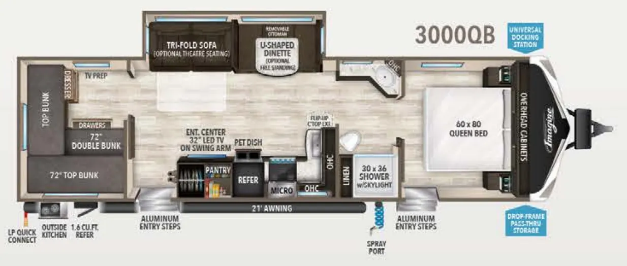 Grand Design Imagine 3000QB floor plan