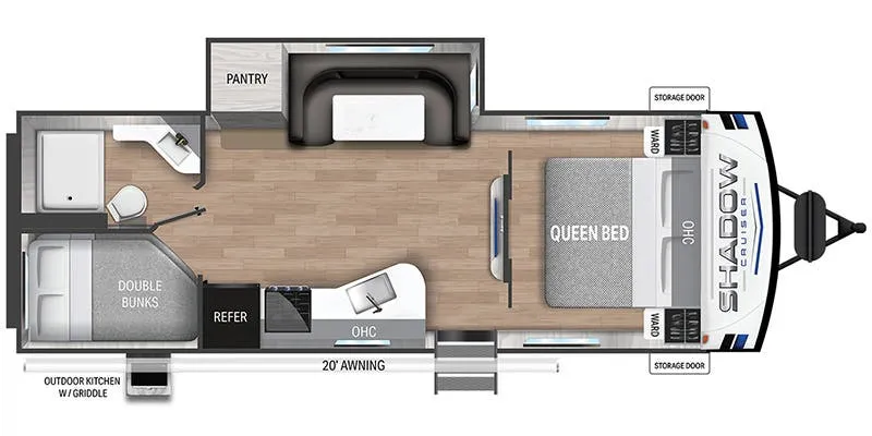 Cruiser RV Shadow Cruiser SC250BHS floor plan