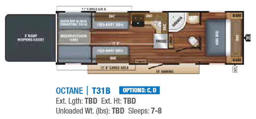 Jayco Octane T31B floor plan