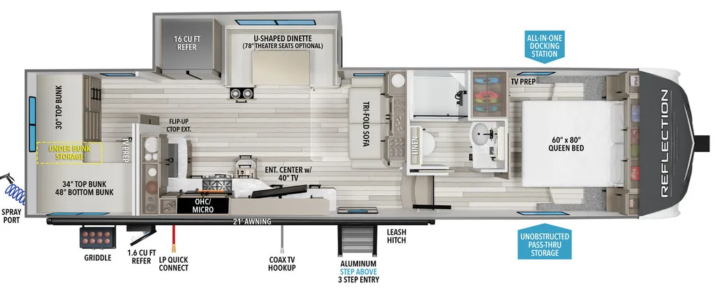 2026 Grand Design REFLECTION 150-SERIES 298BH floor plan