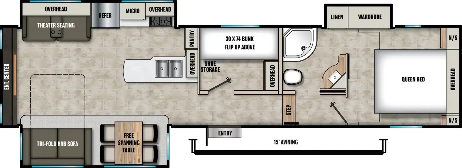 2026 Shasta RVs Phoenix Lite 30BH - Floor plan