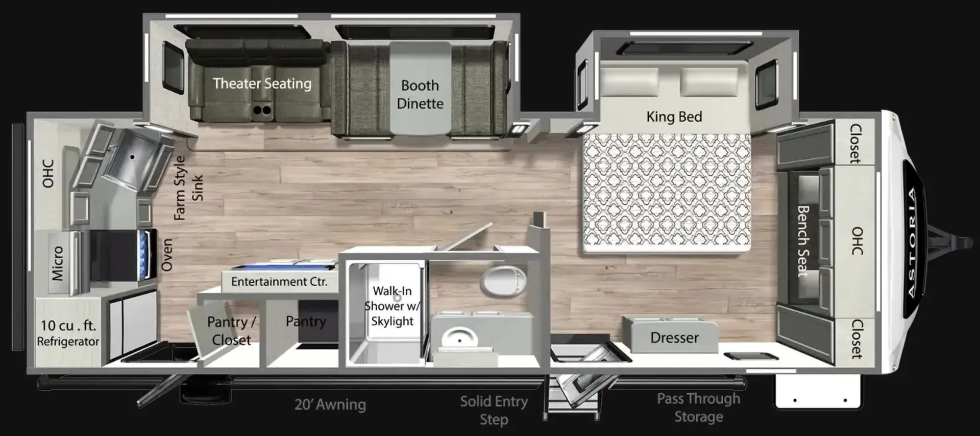 2025 Dutchmen Astoria 2623RK - Floor plan