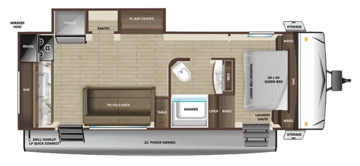 Highland Ridge Mesa Ridge S-Lite 232MD floor plan