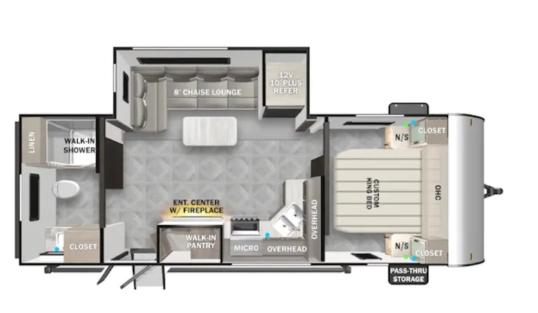 2023 Forest River EVO 2230RB - Floor plan