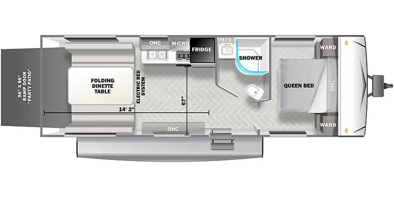 Forest River EVO Lite 2510RT floor plan