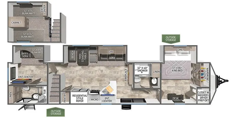 2026 Palomino Puma 429LFT - Floor plan