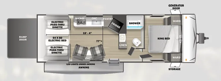 2024 Forest River Stealth 2500SLS - Floor plan