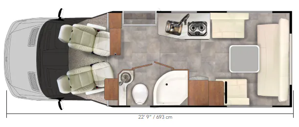 Pleasure-Way Plateau XLTS BASE floor plan