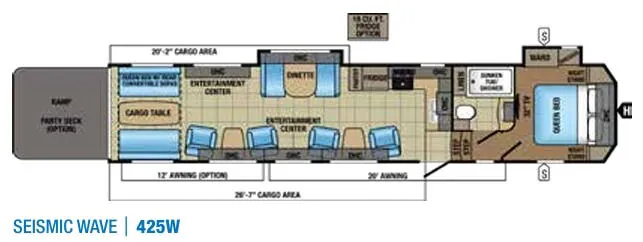 Jayco Seismic Wave 425W floor plan