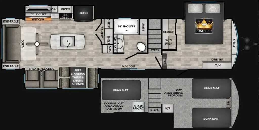 2026 CrossRoads Hampton 375DBL floor plan