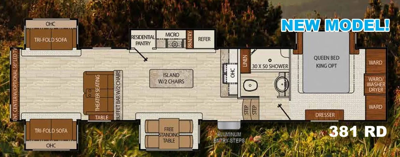 Coachmen Chaparral 381RD floor plan