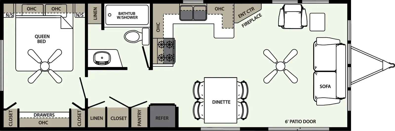 Forest River Quailridge Canada 38FLA-C floor plan