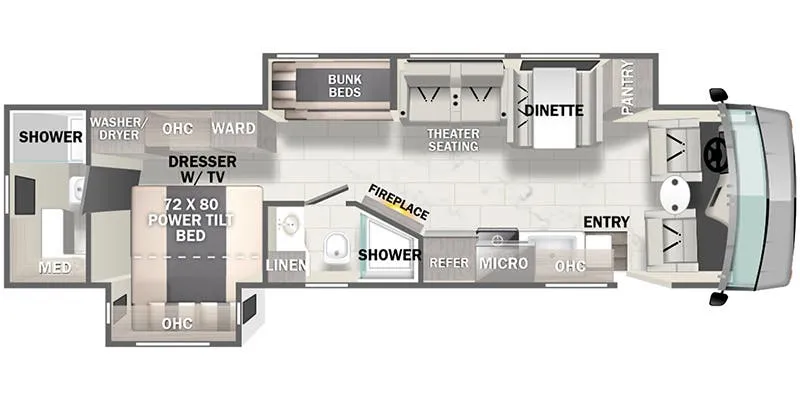2026 Forest River Georgetown 7 Series 36K7 - Floor plan