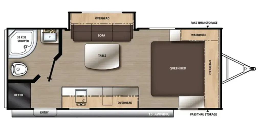 2023 Coachmen Catalina Summit Series 7 184FQS floor plan