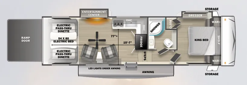 Forest River Sandstorm 2800SRT floor plan