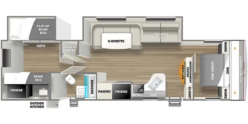 Prime Time Avenger 32BHS floor plan