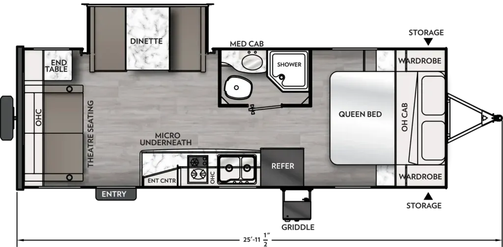 2024 Coachmen Apex 221RLS - Floor plan
