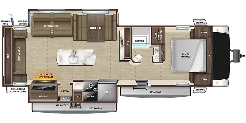Highland Ridge Light 275RLS floor plan
