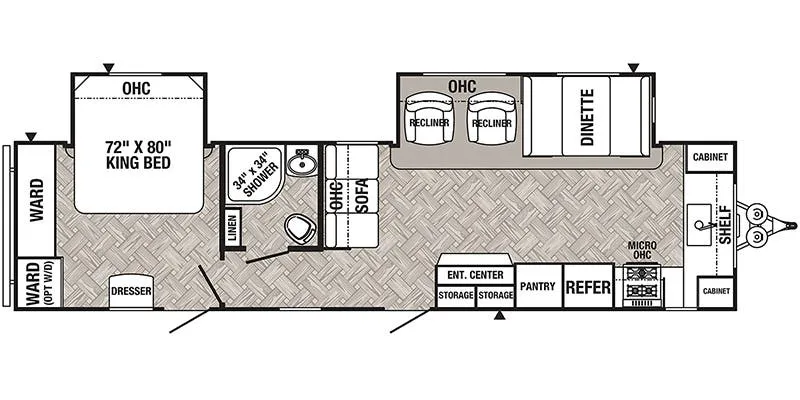 2022 Palomino Puma 31FKRK - Floor plan