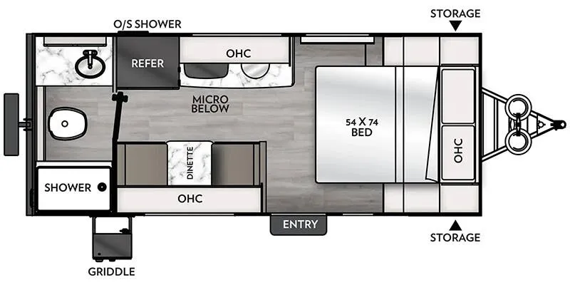 2024 Coachmen Remote 17R floor plan