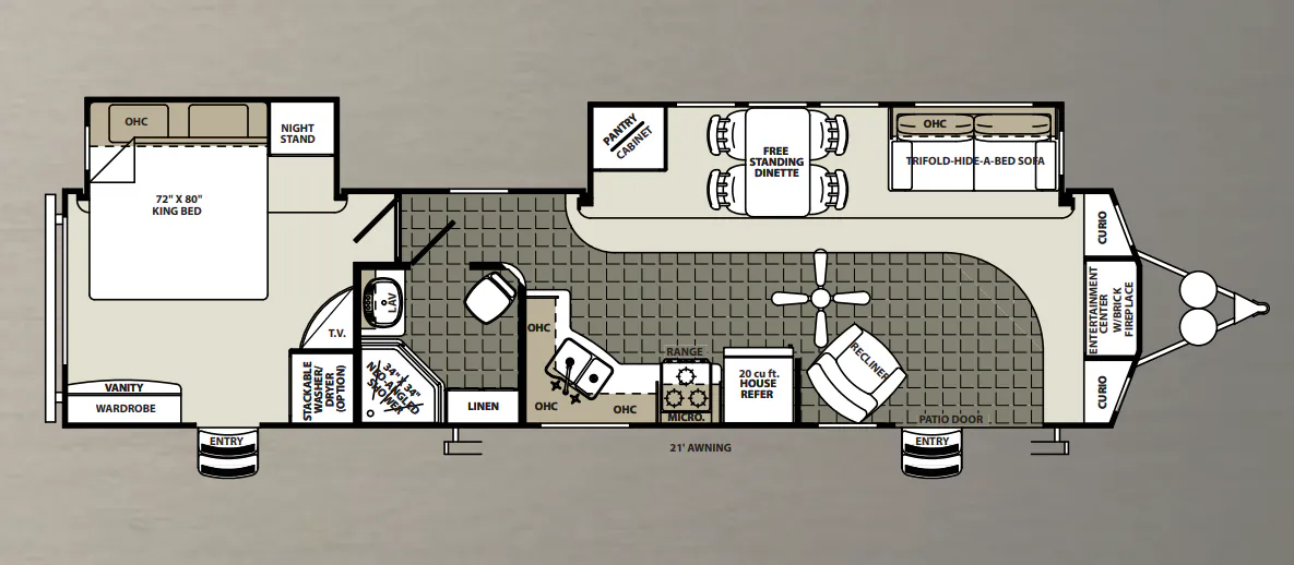 Forest River Sierra Destination 392FLKB floor plan