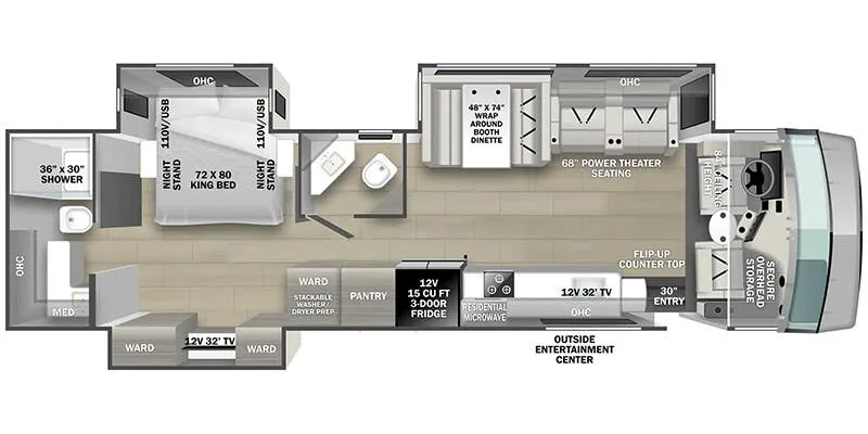 2026 Forest River FR3 Plus 35G - Floor plan